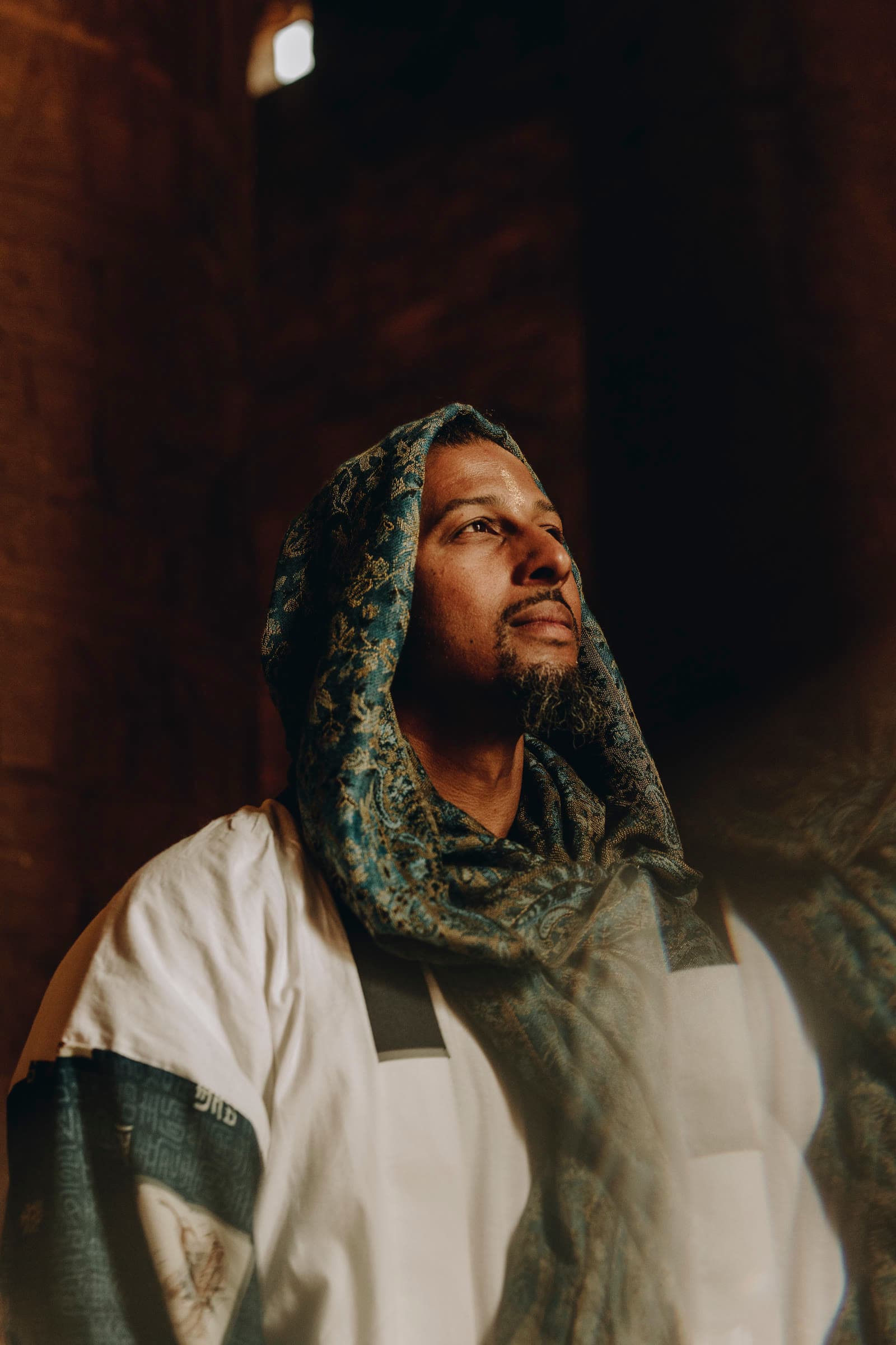 King Kanyini in the temple light, Egypt